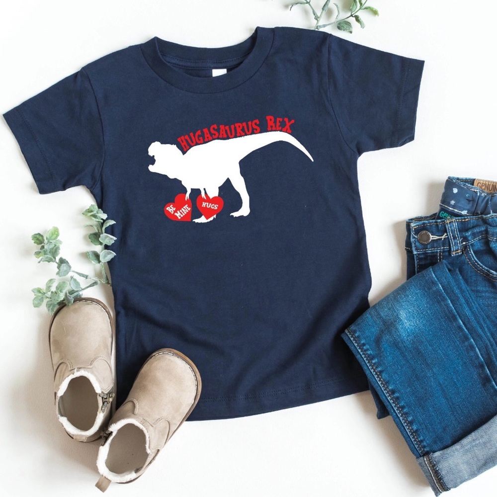 Hugasaurus Rex Kids Valentine’s Day shirt